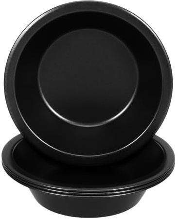 STOBAZA 4 Piezas Molde Redondo Mini para Tartas Antiadherente Resistente al Calor Fácil de Limpiar para Hornear Pastel Quiche y Pies Pequeñas Porciones