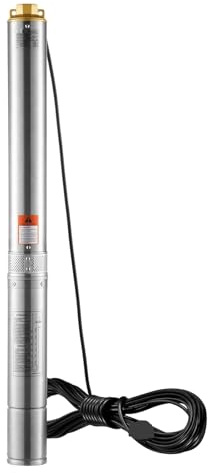 Deep Well Submersible Pump 2200W 230V W/19.4 M Cord IP68 Waterproof Stainless Steel Water Pumps for Industrial Irrigation Highly Efficient Comprehensive