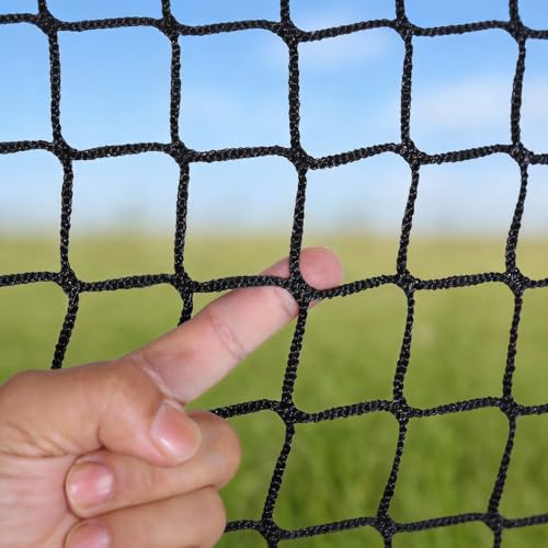 TayBong Geländerschutznetz Säkerhetsnät 1x3m, Barn & Husdjursskyddsnät - Trappa, Balkong, Högsäng, Trädgård - Mycket starkt polyester Geländerskyddsnät, Svart