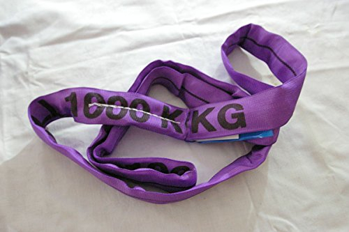 Braun GmbH Braun 10021RS Rundschlinge 1000 kg Tragkraft, 2 m Umfang, endlos mit Polyesterkern, violett