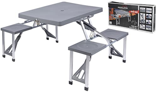 Oem 047625 - Tavolino Portatile E Pieghevole Per Picnic O Campeggio Con Sedie Da Barbecue
