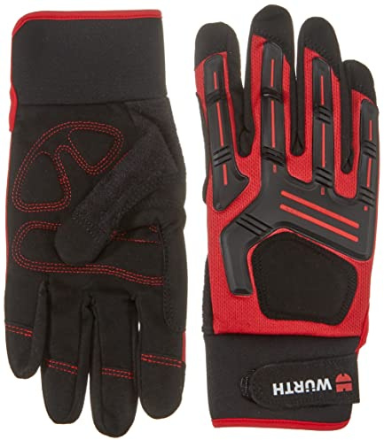 Würth 899400749 GUANTO TAGLIA 9, röd/svart, storlek 9