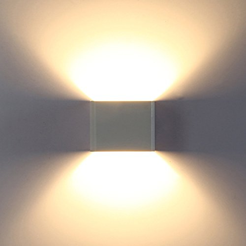 Lámpara de pared aplique moderno iluminación salón doble luz LED COB 5 W