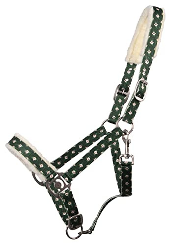 ARBO-INOX Halfter Weihnachtsdesign mit Kunstfell Verstellbares Kopfstück (COB, Elfen)