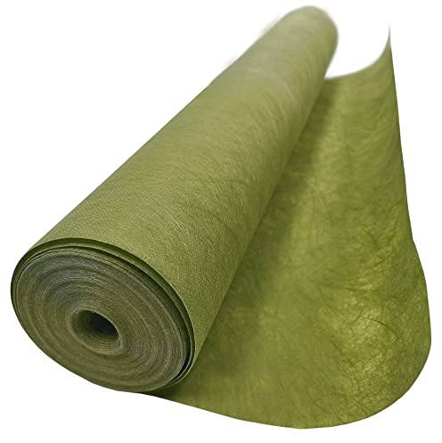 TerraGala premiumgarden Eco-Vlies, Grünes Vlies aus Recycling-Material, Gartenvlies grün, Filtervlies 1m x 25m, 120g/m²