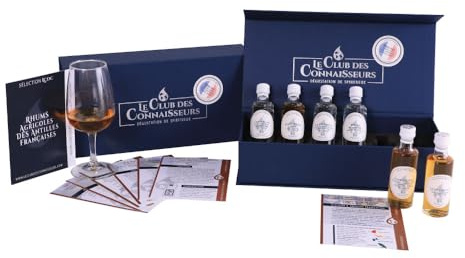 Coffret Dégustation Rhum Antillais 6 x 40ml - En Solo Ou En Duo - Rhum Agricole Blanc Et Vieux