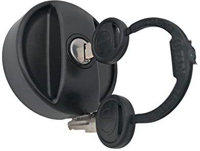 CR-MOESANCO® Wassertankdeckel für Wohnwagen, Wohnmobil, Boot, Außenbefüllung mit Schlüssel, Schwarz