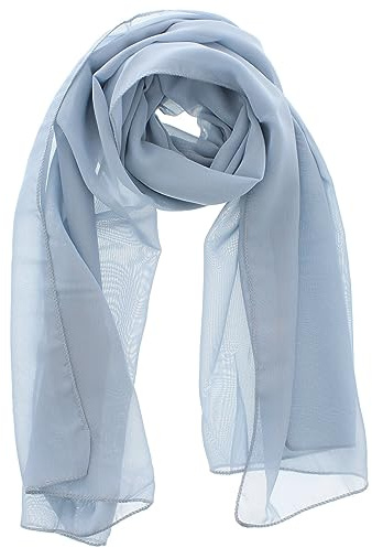 Zac's Alter Ego Ladies Chiffon Scarf Women Plain Neck Scarf Soft Headwrap Girls Headscarf Sheer Wrap Women's Scarves & Wraps - 150x45cm