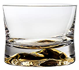 HEXEH Tazza di Vetro Retro Girdle Jinshan Glass Bar Bicchiere da Vino Bicchiere da Vino Durevole Bicchiere da Vino con Fondo Spesso di Piccola capacità Bicchiere da Acqua (Color : B)