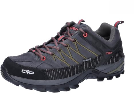 CMP Rigel Mid Shoe Wp vandringskängor för män, Titan Chili, 42 EU