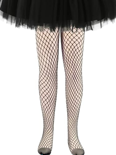 LOLANTA 2-Pack Mädchen Netzstrumpfhosen, glitzernde Strumpfhosen mit Strasssteinen für Kinder Tanzstrumpfhosen