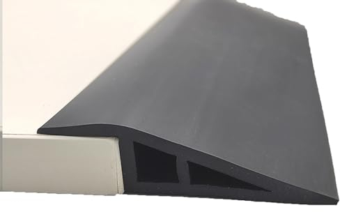 BLUEZY 2M PVC Leiste Selbstklebend Abdeckleisten Übergangsschiene Abschlussprofil Ungelochte Abdeckleiste Teppichleisten Übergangsprofil Für Schwellenrampen Von 10-20 Mm, Teppiche A,20mm