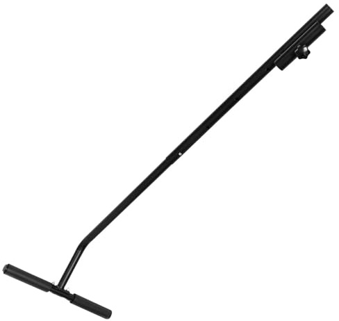 HANABASS Stainless Steel Single Handrail Trampoline Handle Bar for Kids and Adults Fitness Trampoline Accessory with Enhanced Stability and Safety Easy Installation 51 Inch