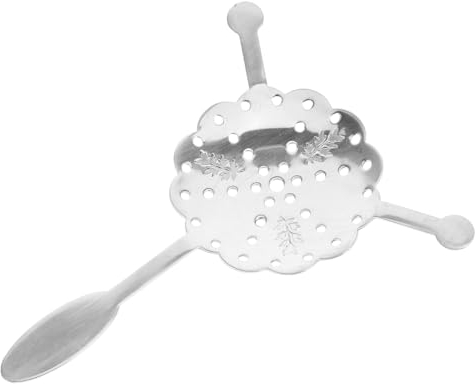 OKUMEYR Cuchara De Absenta Fuente De Absenta Goteros De Absenta Filtro De Absenta Gotero De Absenta De Metal Bar Cucharas Accesorio De Absenta Cucharas De Azúcar Cuchara De Acero