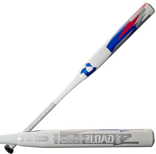 DeMarini Unisex – Erwachsene 2025 Team Nautalai Slowpitch-Schläger, Rot/Weiß/Blau, 34/26 oz