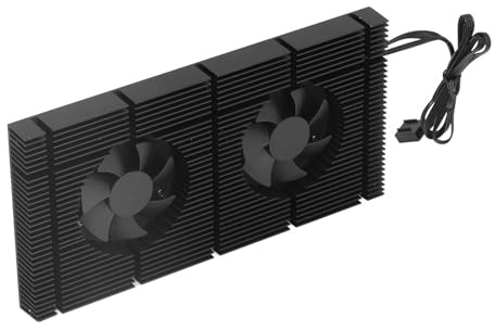 GK6 Double ventilateur PWM, dissipateur thermique VRAM, vitesse réglable, panneau arrière, refroidissement de mémoire, pour refroidisseur 3080 3070 (0,5 mm Pad 600)