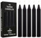 Black Candles Dinner Candles Tapered Candles, 10 Pcs Dripless Candle Sticks for Chimes, Congregation, Vigil Candlelight, Rituals, Party Home Decorations (Black)