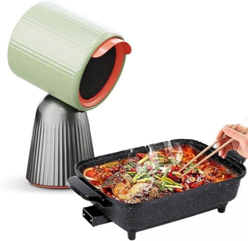 Range Hood Portable Extractor Mini Fan Kitchen Exhaust Fan with Oil Extractor Filter and Vent White, Space Saving Indoor Extractor Hood for Multi Filtration, One-Button Start - Efficient Kitchen Vent