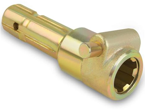 lvifloae Neuer verbesserter Zapfwellenverlängerungsadapter, Schnellanschluss für Traktoren, Zapfwellenadapter weiblich 1 3/8 Zoll 6 Spline männlich 1 3/8 Zoll 6 Spline