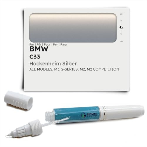 Genuine Colors Lackstift HOCKENHEIM Silber C33 für BMW M3 2-Series M2 Competition