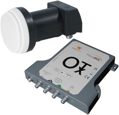 Global Invacom OTX KIT 1310 - der Ersatz für optische LNB - für bis zu 32 LWL-Anschlüsse, inkl. WB LNB