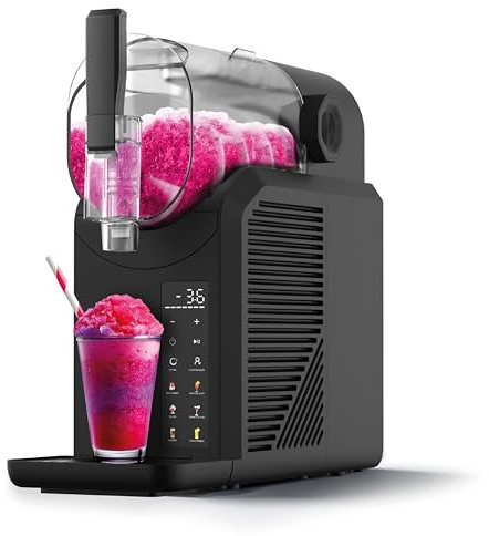 Seeger SuperSlush Máquina de Granizado Heladera, 2L, 7 Modos, InstantFreeze Tecnología: Bebidas en 15-45 min, Slushi, Granizados, Frappés, Margaritas, Frozen Drinks, Negro, SLFRZ1BK