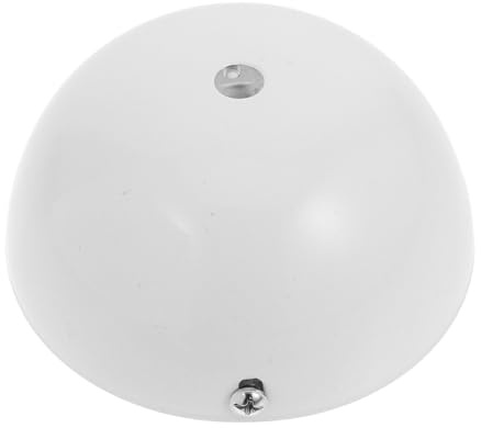 POPETPOP Copertura Lampadario Semicircolare Bianco Kit Baldacchino per Sospensione Facile Installazione Design per Domestici e Commerciali