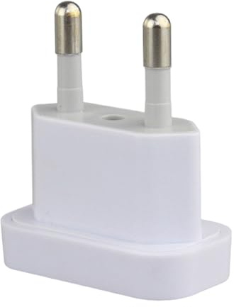 Qfdiwr Adaptador De Enchufe Americano Europa - Convertidor De Cargador Portátil | Adaptador De Corriente Ignífugo Compatible Teléfono Computadora Secador De Pelo Para Mochila
