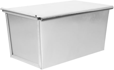 JECOMPRIS Molde para Pan Tostado con Tapa Aluminio Antiadherente Conductividad Rápida y Capacidad Grande para Hornear Pan Casero y Tostadas Cocina y Panadería