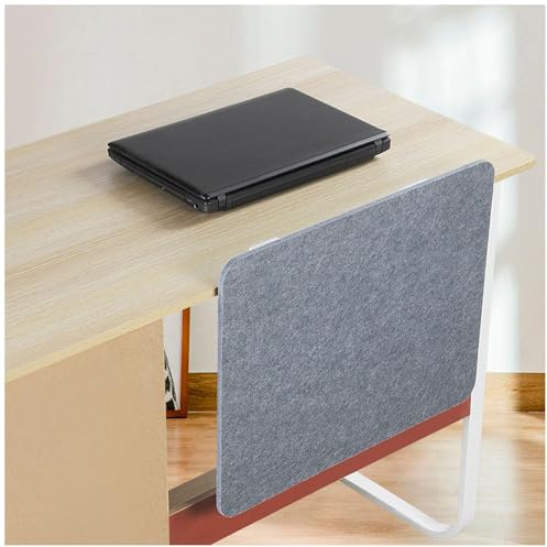 Aeovot Panel Separador Bajo Escritorio, Acústico Panel de Privacidad para Escritorio Instalación Sin Taladrar, Panel de Privacidad de Suelo a Techo Bajo el Escritorio para Oficina/Home Office
