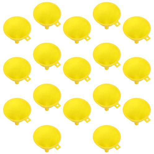 ULTECHNOVO 20 Embudos de Plástico para Experimentación y Transferencia de Líquidos, Tamaño 6,5 CM, Ideales para Laboratorio, Cosmética y Botellas Pequeñas