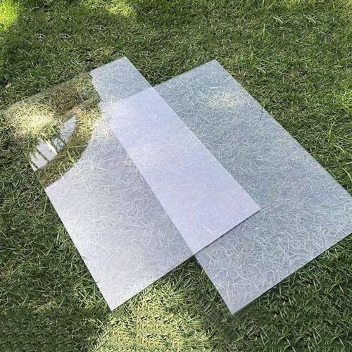 Genomskinliga polykarbonatark 30 x 80 cm - UV-resistent akrylplast säkerhetspanel för fönster, tak, fotoramar, visningsprojekt och glasersättning