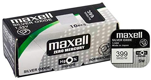 Maxell SR0927W MXL - Pila Botón 1,5V Pack 10 (Ecotasa En Precio - 0,10 Eur)