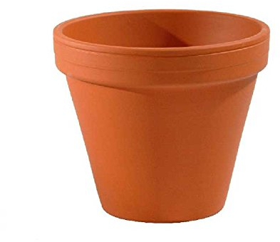 meindekoartikel Tontöpfe - Blumentöpfe Übertöpfe Pflanztopf - Naturprodukt 5 Stück - ca. Ø 14 cm