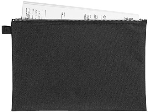 VELOFLEX Banktasche/Transporttasche schwarz (3er Pack, A4)