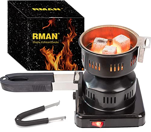 RMAN® Electric Charcoal Burner Suitable For Coconut Coal 600W Shisha Coal Burner for Hookah, Barbecue Charcoal