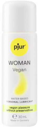 pjur WOMAN Vegan (30ml) - Gleitgel auf Wasserbasis - 100% vegane Inhaltsstoffe & ohne Tierversuche - speziell für Frauen entwickelt