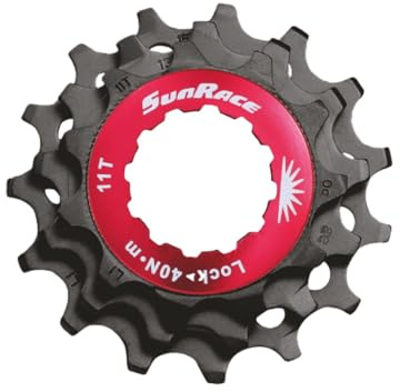 SUNRACE Gratis Ringmutter + 3 Ritzel 12V.