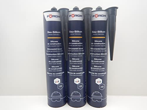 SILIKON SILICON KARTUSCHE DICHTSTOFF DICHTMASSE SANITÄR TRANSPARENT 310ml (3)