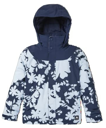 Burton Girls Elodie 2L Jacket, Dress Blue/Ballad Blue Camellia, X-Large