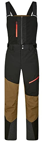 Ziener Herren TALINIS-BIB Ski-Hose/Freeride-Hose | Sympatex, Hosenträger, PFC frei, Black.Walnut, 56