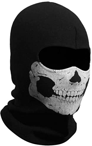 UNISEX Ghost Stampa Balaclava Mask Ghosts Skull Maschera Full Face Mask Ski Mask Maschere per moto per uomini Donne Balaclavas
