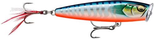 Rapala - Skitter Pop Elite Construction Balsa (bleifrei) Fischereiköder - schwimmender Mer & Wasserköder - Oberflächenschwimmtiefe, Größe 9,5 cm / 17g, in Estland hergestellt