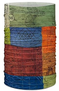 Buff| Scaldacollo Original Ecostretch Sciarpa, Tubolare, Multifunzionale, Collo e testa, Corsa, Passeggiate, Escursioni, Sostenibile, Leggera Uomo Donna Taglia unica Multi