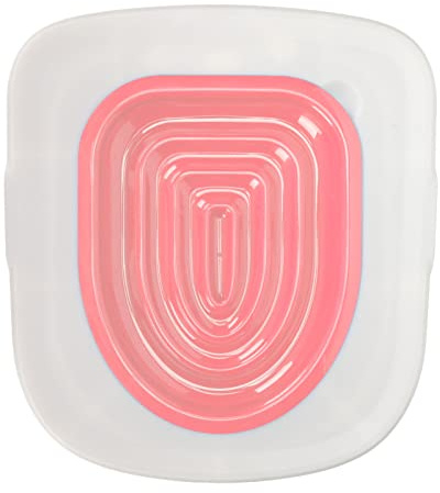 Katzen-Toilettensitz Katzen-Toiletten-Trainingset Tablett Katzenstreu-Toiletten-Trainer (Weißes Tablett, 1 rosa)