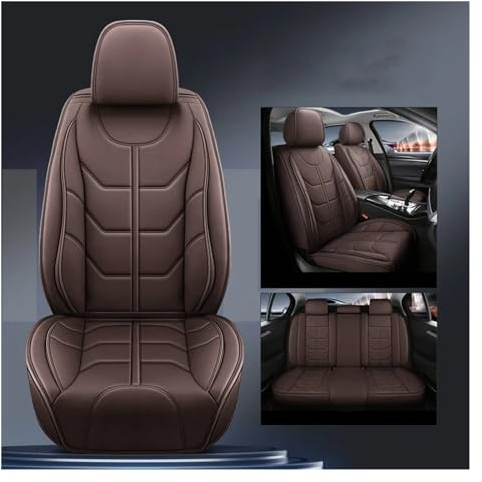 LIANGBAOS Autositzüberzug Für Buick Für Enclave GL6 GL8 Für Excelle Für Regal Für Lacrosse/Universal Style Autositzbezug/Autositzschutz Autositzbezüge (Farbe : Coffee 5 Seat a)