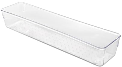 Metaltex Sistema de organización de cajones, organizador transparente medio, estrecho