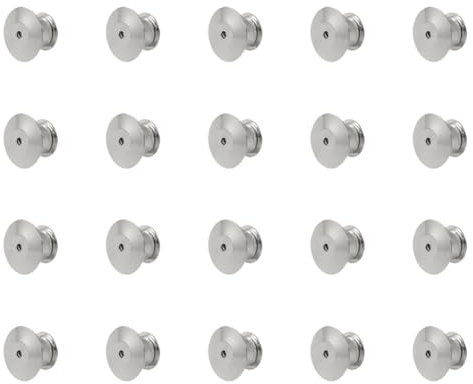 20 Stück Metall-Verschlüsse für Broschen, Anstecknadeln, Emaille, Abzeichen, kleine Hutnadeln, Verschlüsse, Schmuckherstellung, Anstecknadel, Ersatz, Silber