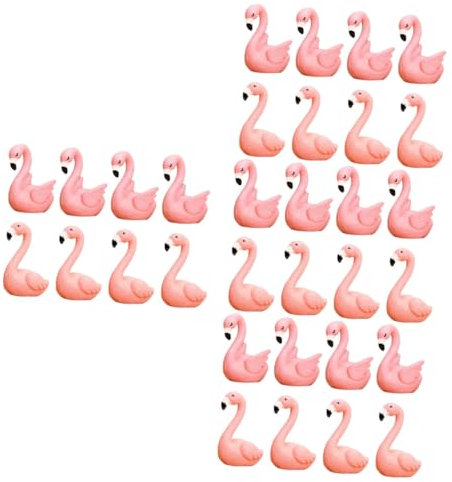 BESPORTBLE 64 Mini-Flamingo Flamingo Skulptur Hausterrarium Miniaturfiguren Dekoration Schlafzimmer hochzeitsdeko Wohnkultur Dekorationen Flamingo-Kuchenaufsatz Kuchen Rosa