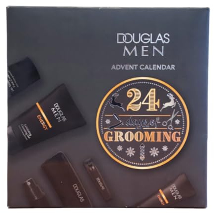 Douglas Herren Adventskalender 2025 mit Beauty Produkten, Männer Weihnachtskalender Warenwert 140€, Kosmetik für Jungs & Mann, 24 Frauen Pflege, Kalender Advent inkl. Derma Creme